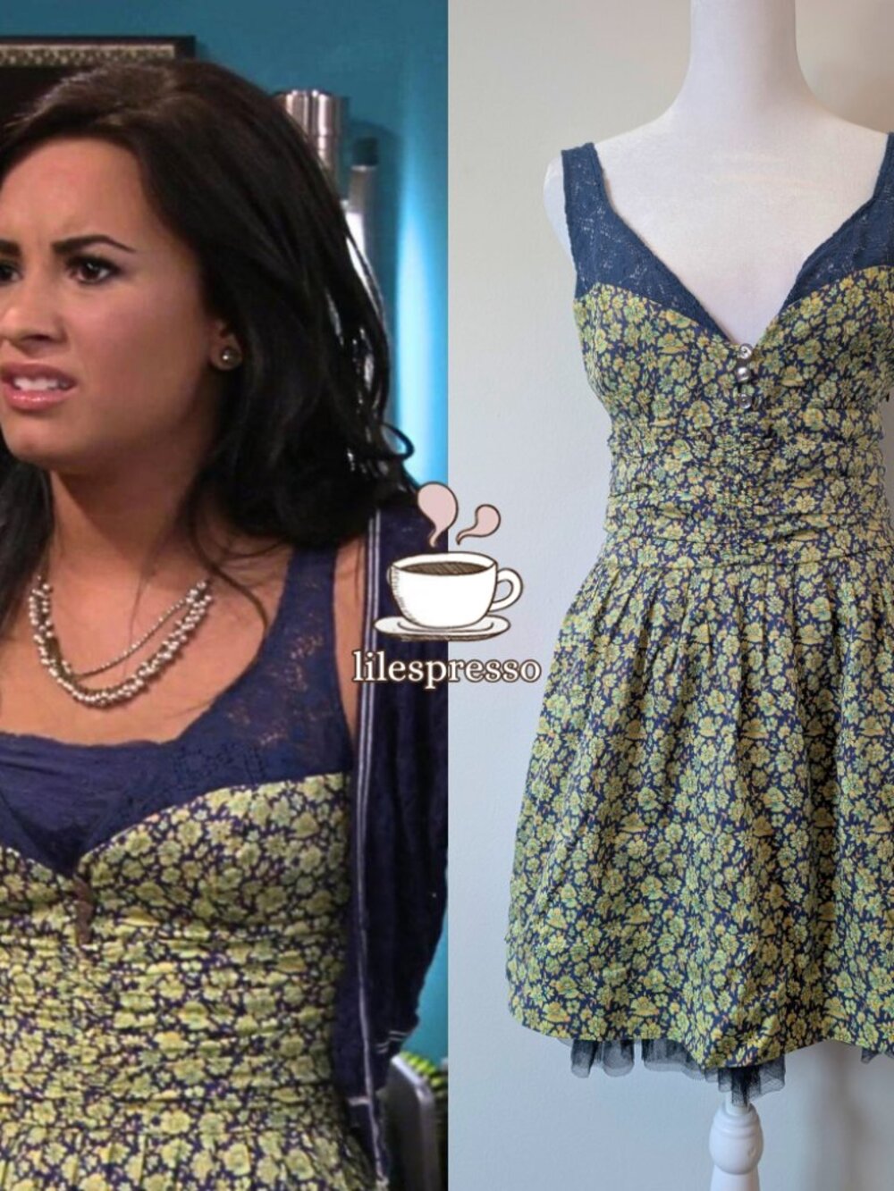 free people ditsy floral dress ASO sonny with a chance & ashley tisdale (8)